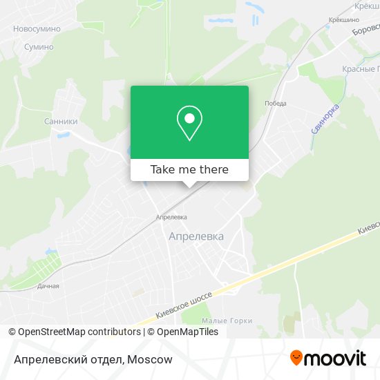 Апрелевский отдел map