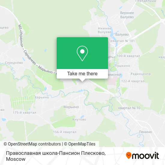 Православная школа-Пансион Плесково map
