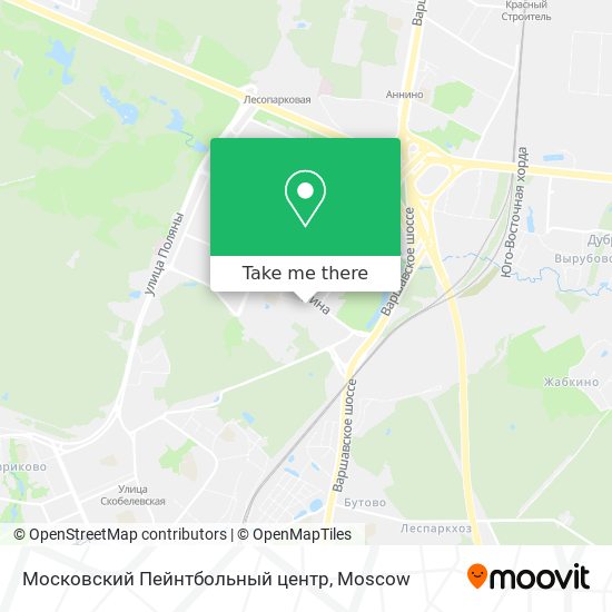 Московский Пейнтбольный центр map