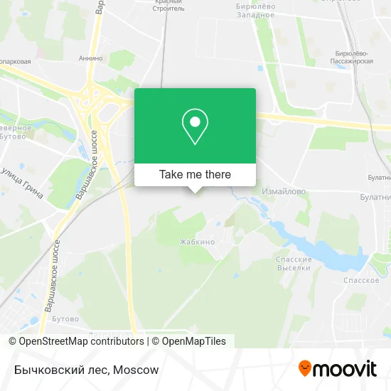 Бычковский лес map