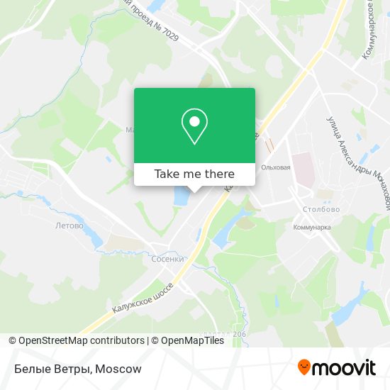 Белые Ветры map