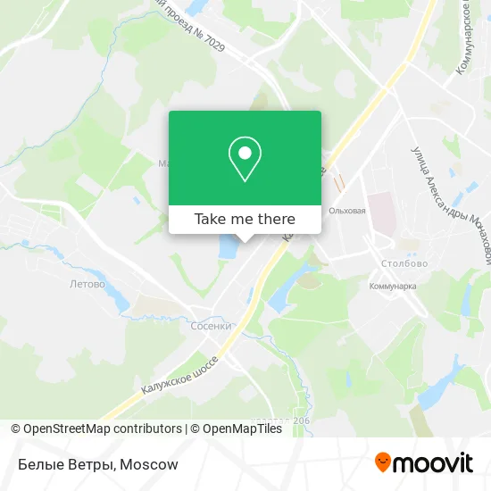 Белые Ветры map