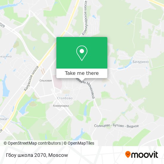 Гбоу школа 2070 map