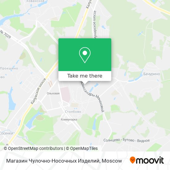 Магазин Чулочно-Носочных Изделий map