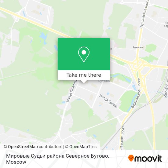 Мировые Судьи района Северное Бутово map