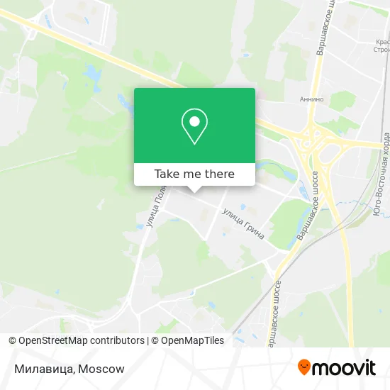 Милавица map