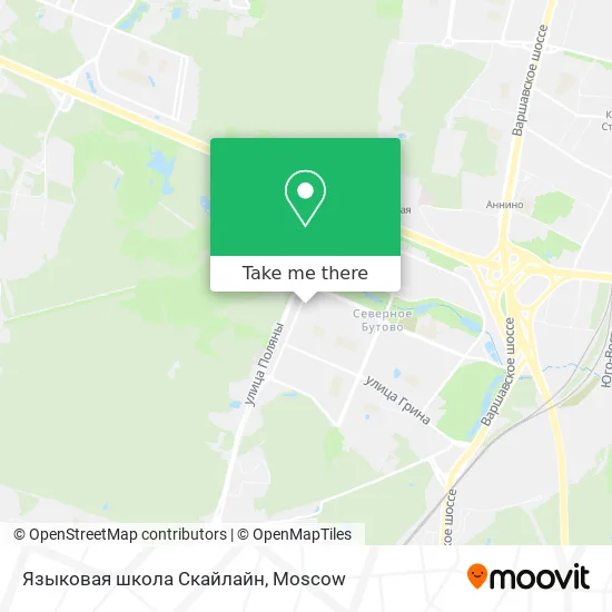Языковая школа Скайлайн map