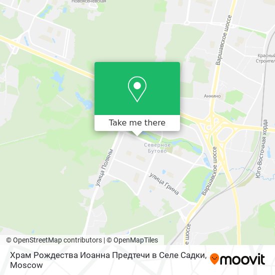 Храм Рождества Иоанна Предтечи в Селе Садки map