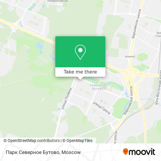 Парк Северное Бутово map
