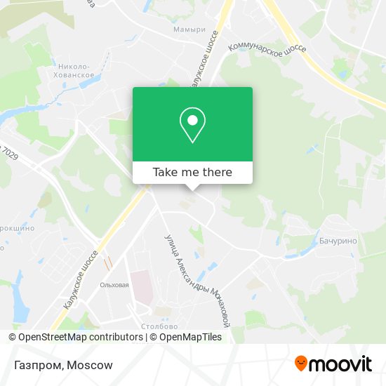 Газпром map