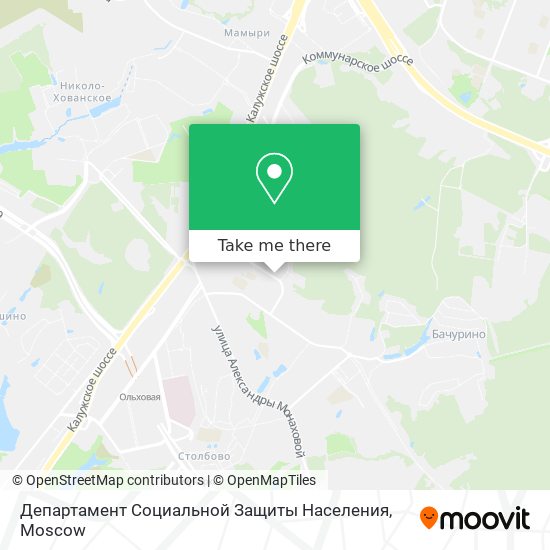 Департамент Социальной Защиты Населения map