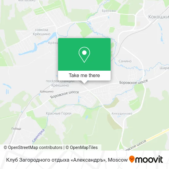 Клуб Загородного отдыха «Александръ» map