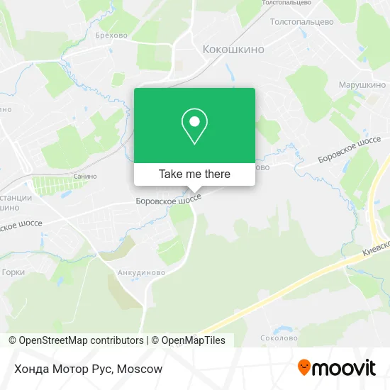 Хонда Мотор Рус map