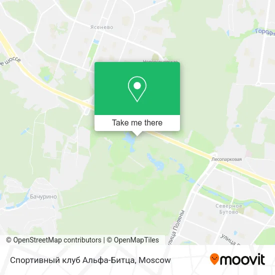 Спортивный клуб Альфа-Битца map