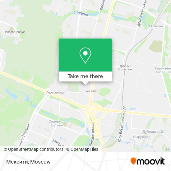 Мсксити map