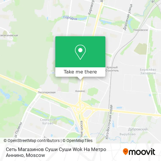 Сеть Магазинов Суши Суши Wok На Метро Аннино map
