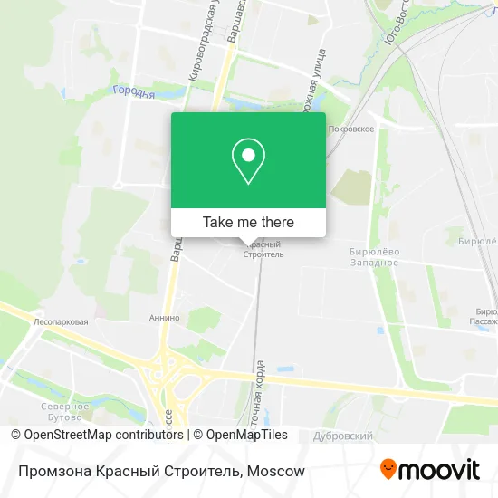 Промзона Красный Строитель map