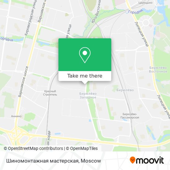 Шиномонтажная мастерская map