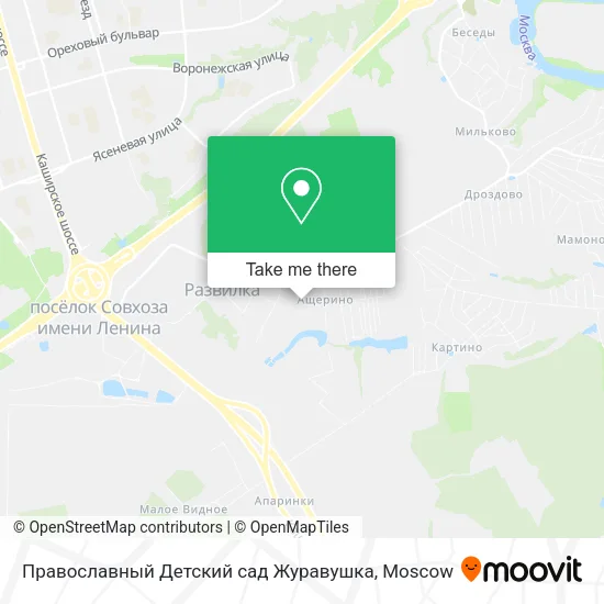 Православный Детский сад Журавушка map