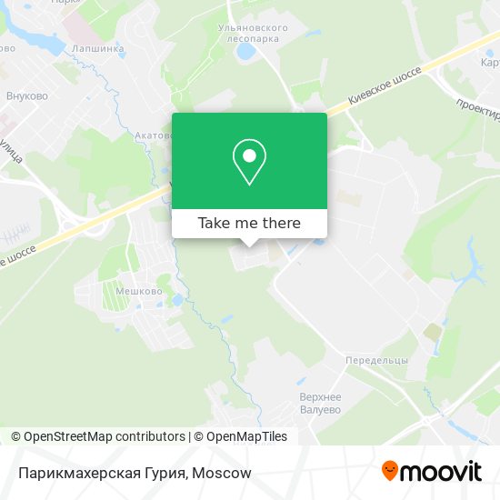 Парикмахерская Гурия map