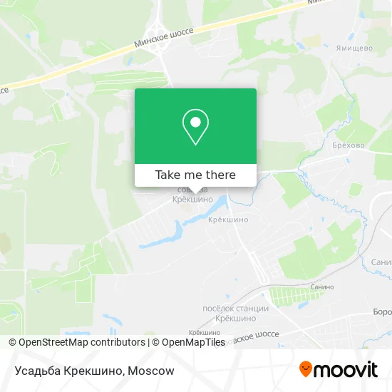 Усадьба Крекшино map