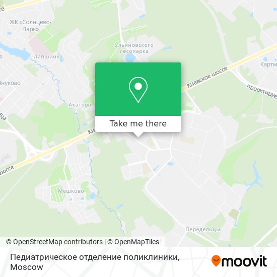 Педиатрическое отделение поликлиники map