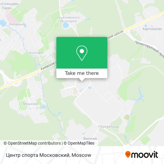 Центр спорта Московский map