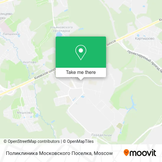 Поликлиника Московского Поселка map