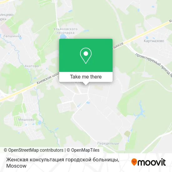 Женская консультация городской больницы map