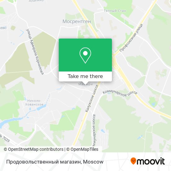 Продовольственный магазин map