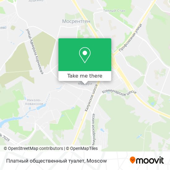 Платный общественный туалет map