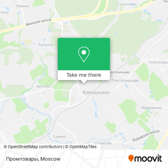 Промтовары map