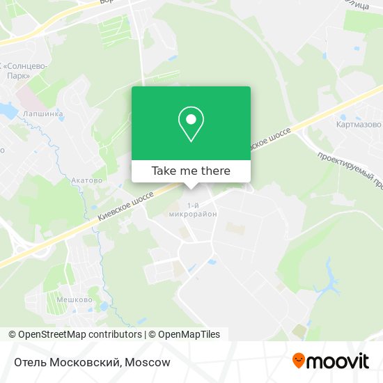 Отель Московский map