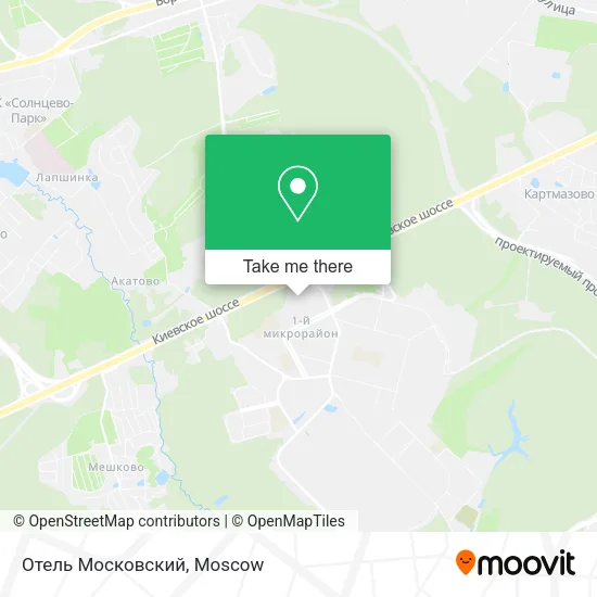 Отель Московский map