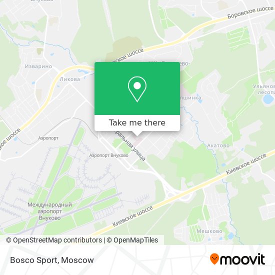 Bosco Sport map