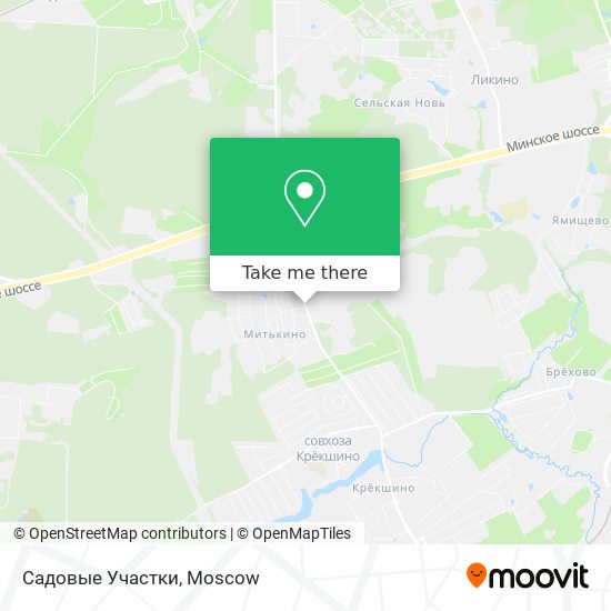 Садовые Участки map