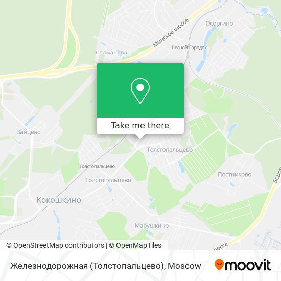 Железнодорожная (Толстопальцево) map