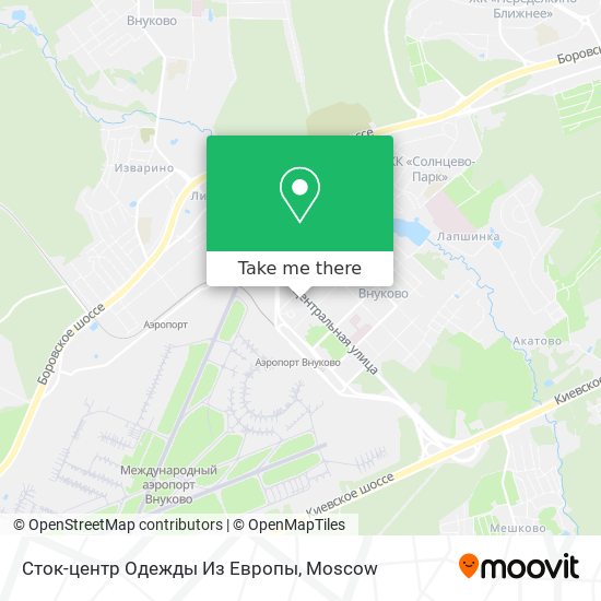 Сток-центр Одежды Из Европы map