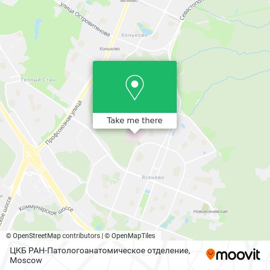 ЦКБ РАН-Патологоанатомическое отделение map