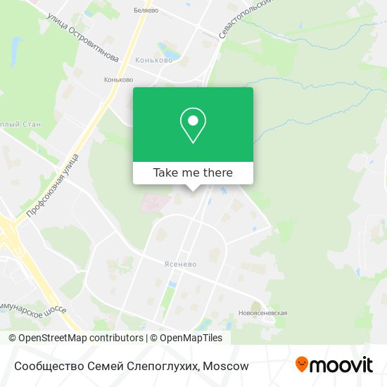 Сообщество Семей Слепоглухих map