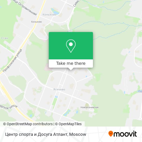 Центр спорта и Досуга Атлант map