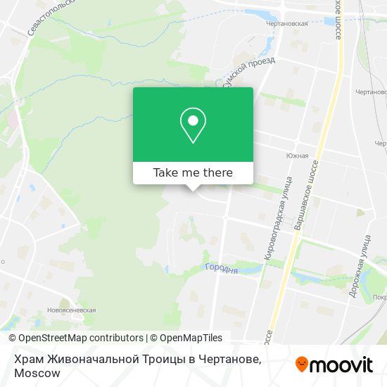 Храм Живоначальной Троицы в Чертанове map