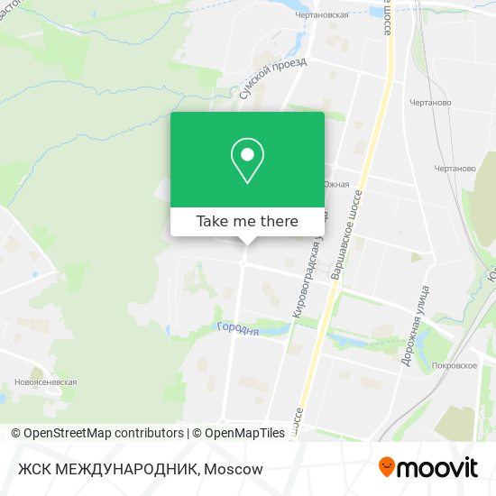 ЖСК МЕЖДУНАРОДНИК map