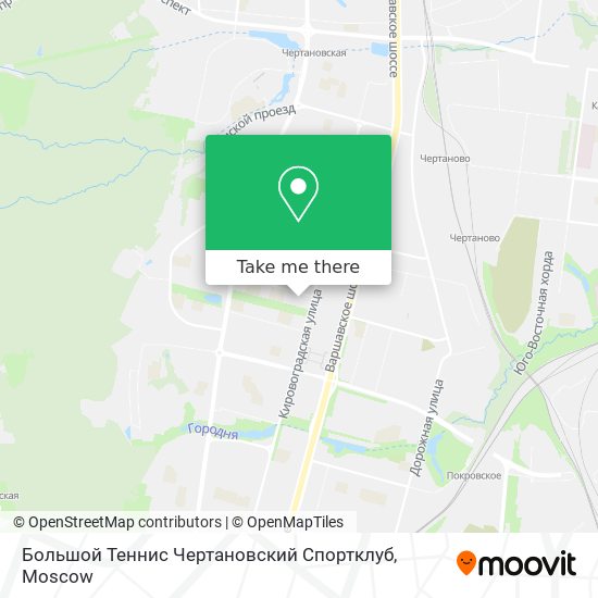 Большой Теннис Чертановский Спортклуб map