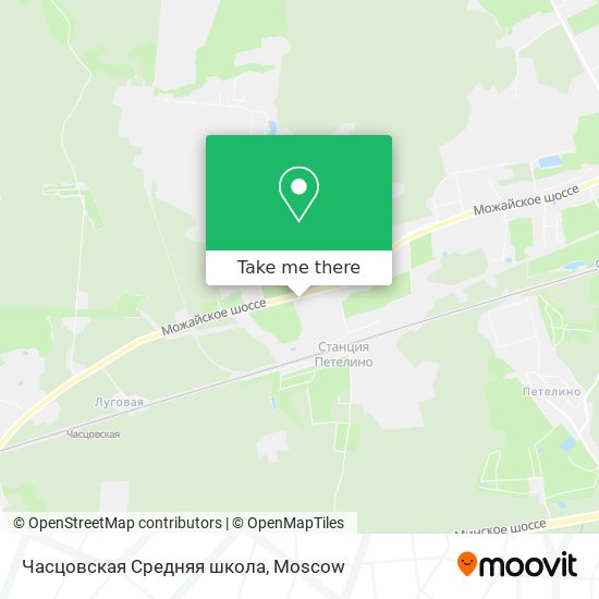 Часцовская Средняя школа map