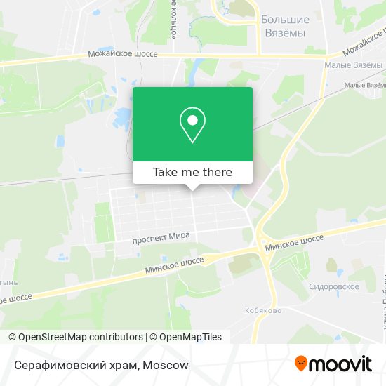 Серафимовский храм map