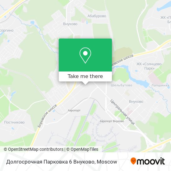 Долгосрочная Парковка 6 Внуково map