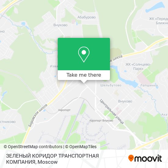 ЗЕЛЕНЫЙ КОРИДОР ТРАНСПОРТНАЯ КОМПАНИЯ map