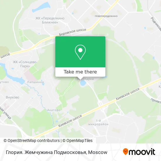 Глория. Жемчужина Подмосковья map