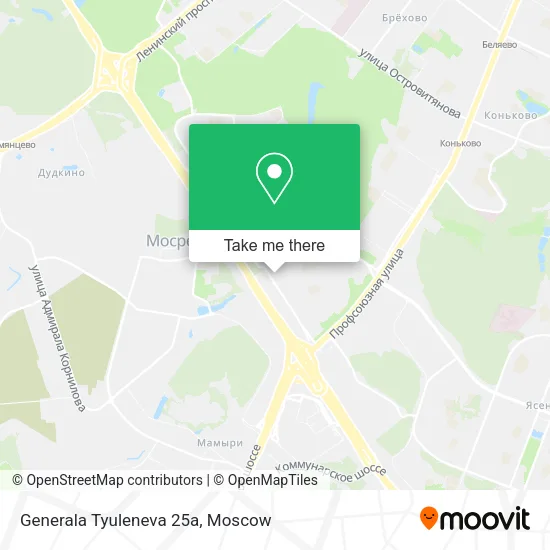 Generala Tyuleneva 25a map